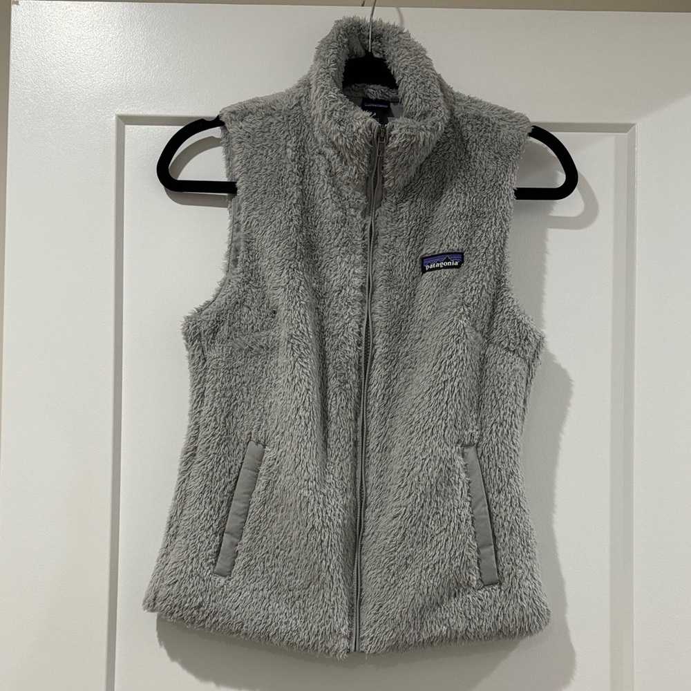 WOMENS PATAGONIA GRAY SHERPA VEST